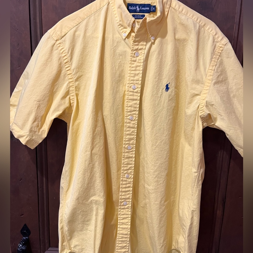 RALPH LAUREN SHORT SLEEVE BUTTON DOWN